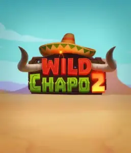 Experience the vibrant Mexican desert with Wild Chapo 2 slot by Relax Gaming, showcasing a whimsical bull wearing a sombrero set against a serene desert backdrop. This image captures the fun and adventure of the game, perfect for those who love culturally inspired slots, offering a delightful play experience.