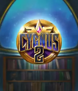 Discover the enchanting artwork of ELK Studios' Cygnus 2 Slot, showcasing a spectacular logo with a vibrant color scheme. Set against a starlit library setting, this image captures the spirit of exploration and mystery. 